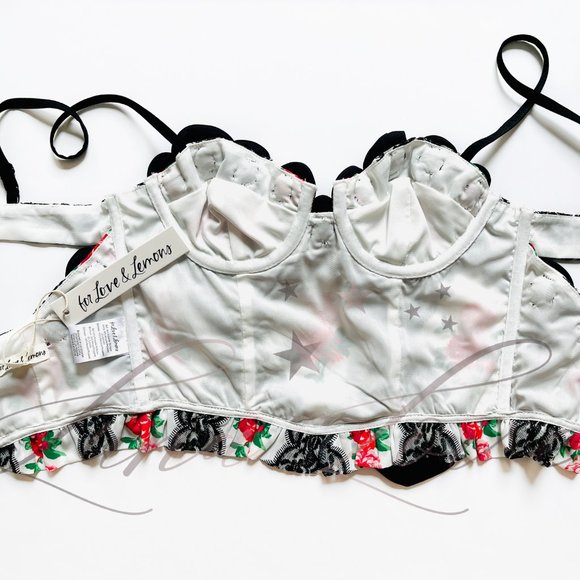 FOR LOVE & LEMONS Daje Bustier Crop Top NWT - Picture 8 of 10